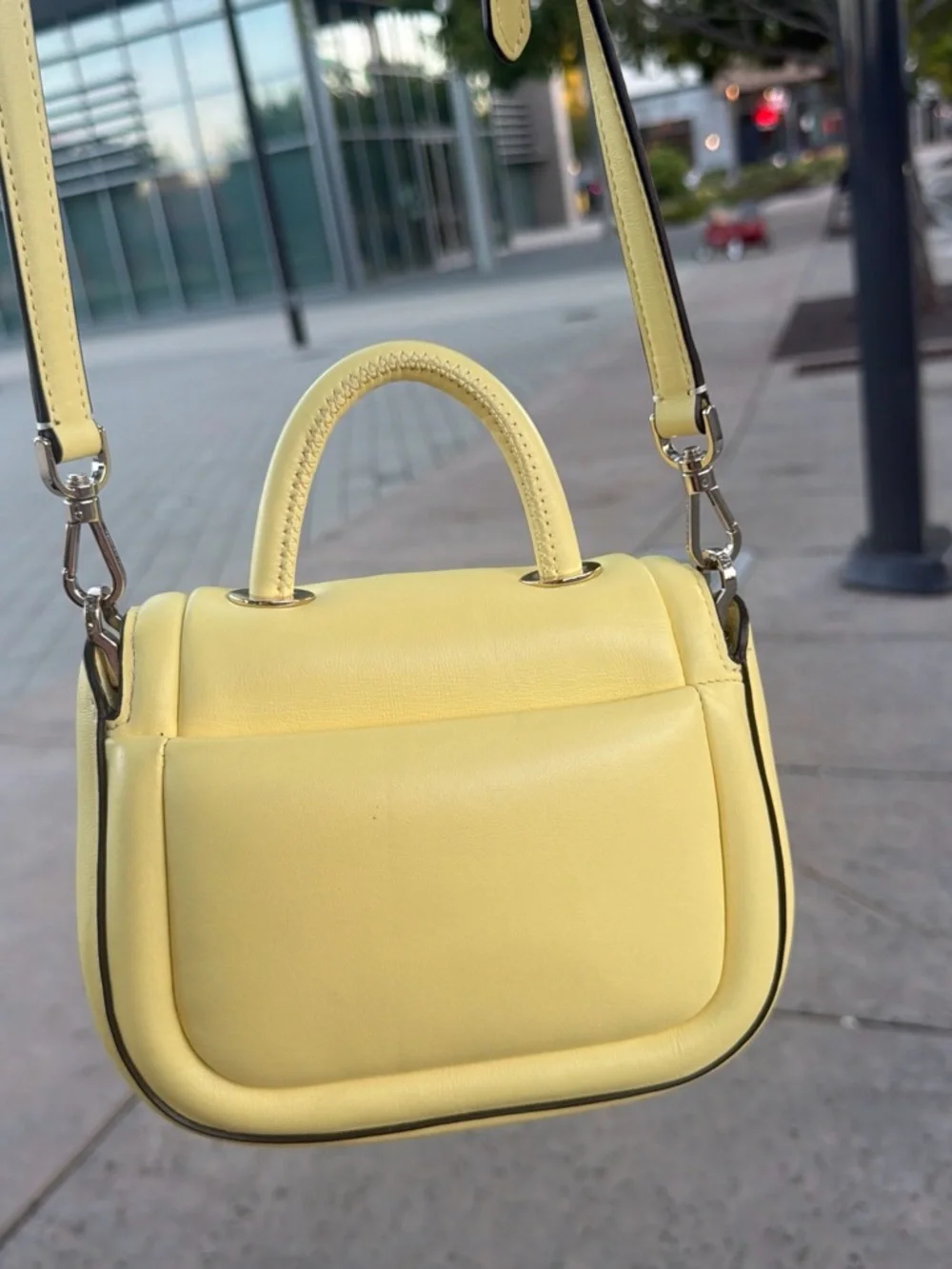 kate spade Lemon Yellow Mini Top-Handle Crossbody Bag